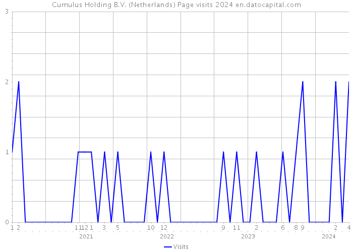 Cumulus Holding B.V. (Netherlands) Page visits 2024 