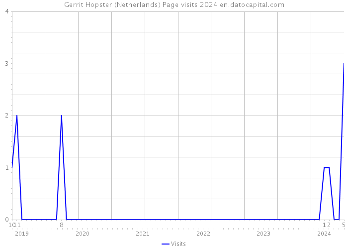 Gerrit Hopster (Netherlands) Page visits 2024 