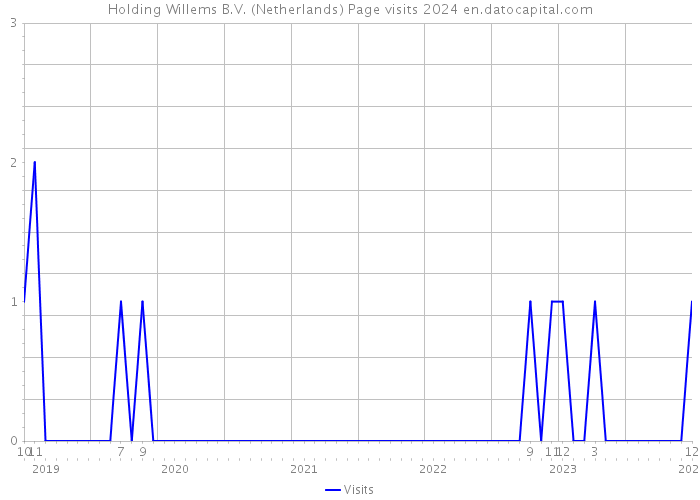 Holding Willems B.V. (Netherlands) Page visits 2024 