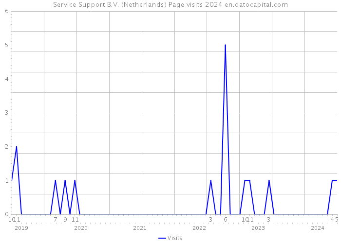 Service Support B.V. (Netherlands) Page visits 2024 