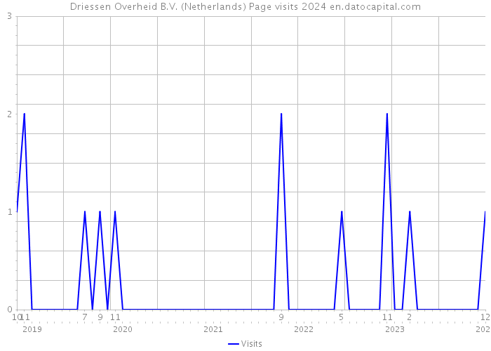 Driessen Overheid B.V. (Netherlands) Page visits 2024 