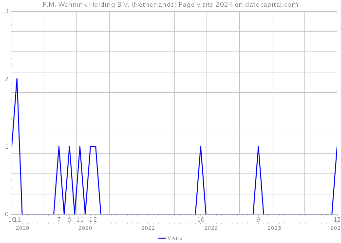 P.M. Wennink Holding B.V. (Netherlands) Page visits 2024 