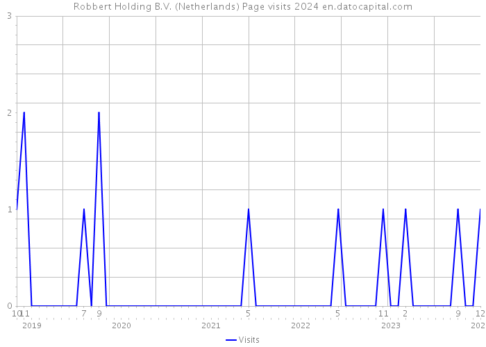 Robbert Holding B.V. (Netherlands) Page visits 2024 