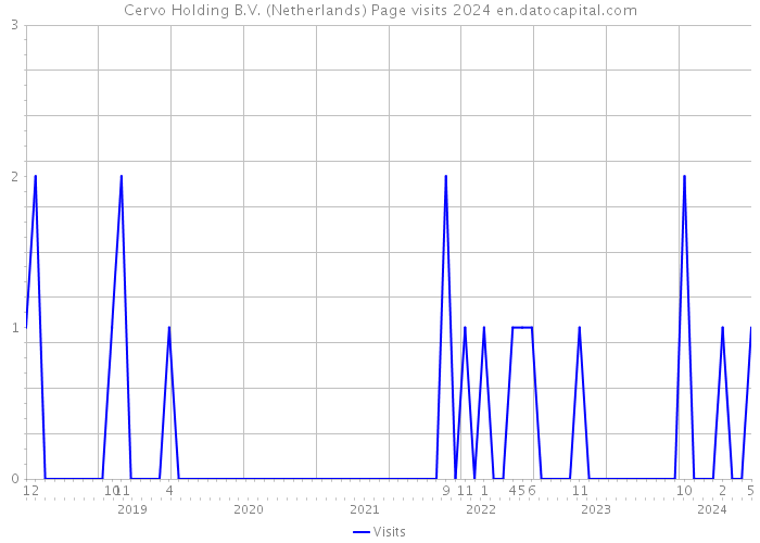 Cervo Holding B.V. (Netherlands) Page visits 2024 