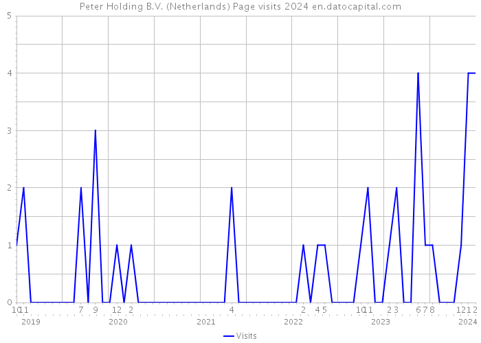 Peter Holding B.V. (Netherlands) Page visits 2024 
