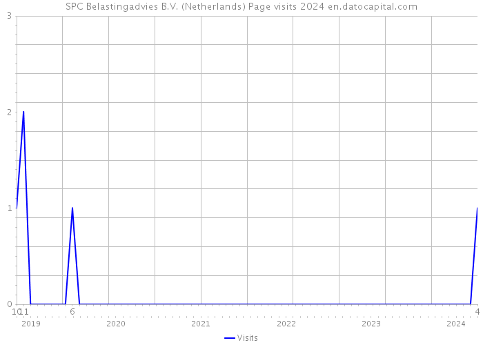 SPC Belastingadvies B.V. (Netherlands) Page visits 2024 