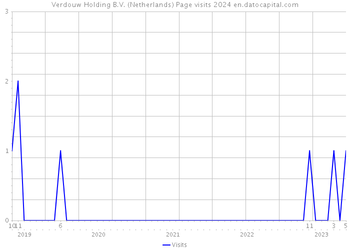Verdouw Holding B.V. (Netherlands) Page visits 2024 