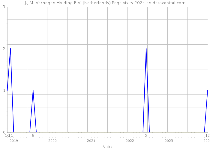 J.J.M. Verhagen Holding B.V. (Netherlands) Page visits 2024 