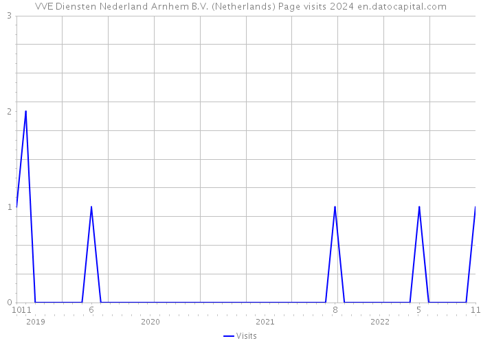 VVE Diensten Nederland Arnhem B.V. (Netherlands) Page visits 2024 