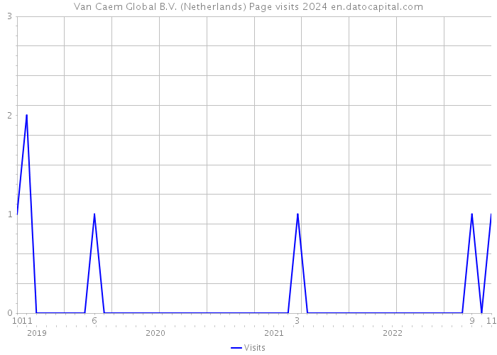 Van Caem Global B.V. (Netherlands) Page visits 2024 