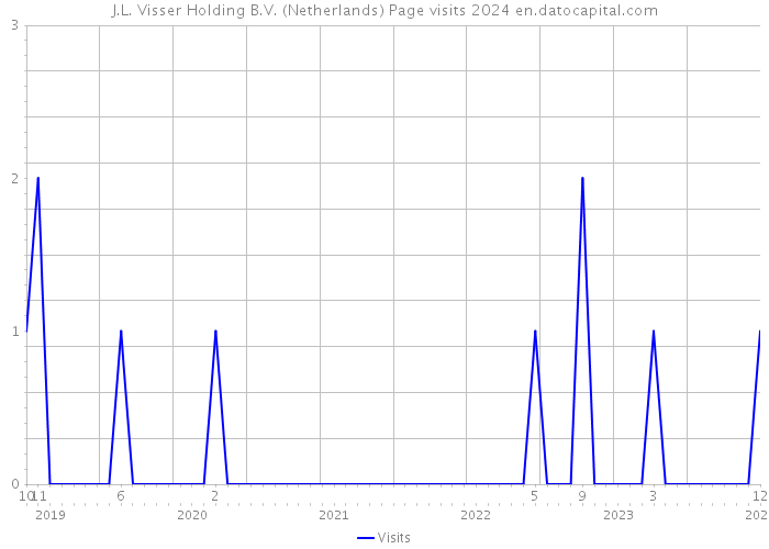 J.L. Visser Holding B.V. (Netherlands) Page visits 2024 