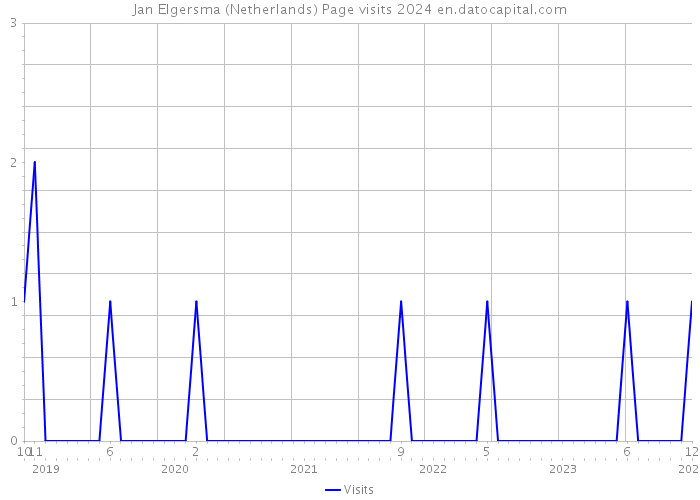 Jan Elgersma (Netherlands) Page visits 2024 