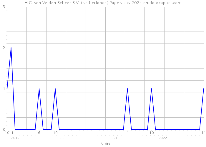 H.C. van Velden Beheer B.V. (Netherlands) Page visits 2024 