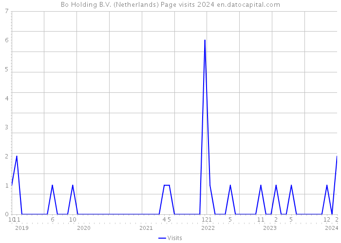 Bo Holding B.V. (Netherlands) Page visits 2024 