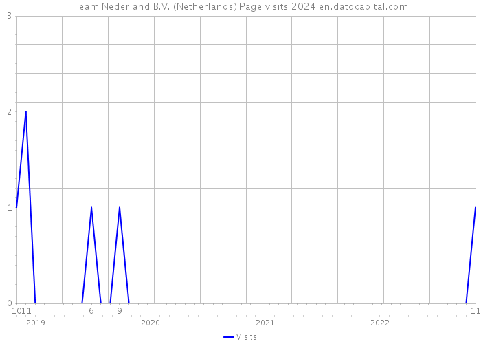 Team Nederland B.V. (Netherlands) Page visits 2024 