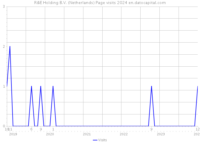 R&E Holding B.V. (Netherlands) Page visits 2024 