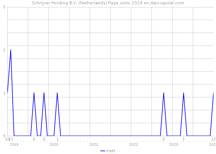 Schrijver Holding B.V. (Netherlands) Page visits 2024 