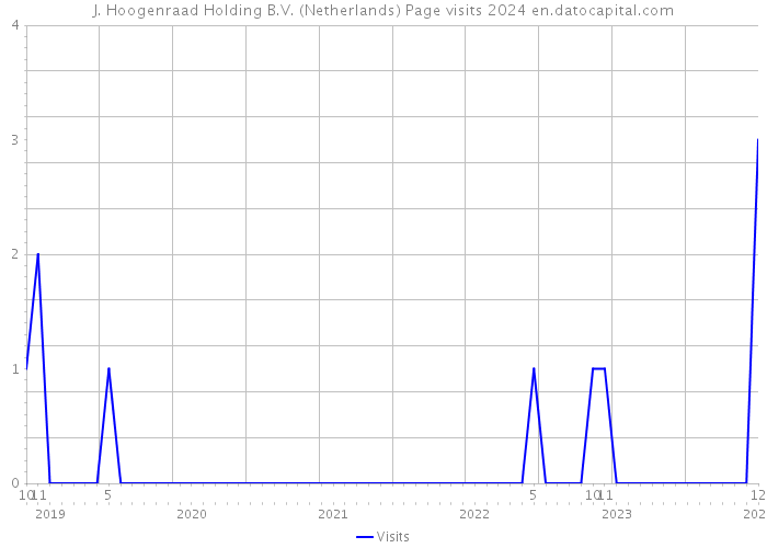 J. Hoogenraad Holding B.V. (Netherlands) Page visits 2024 