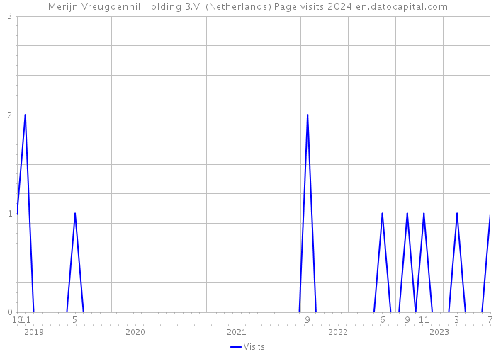 Merijn Vreugdenhil Holding B.V. (Netherlands) Page visits 2024 