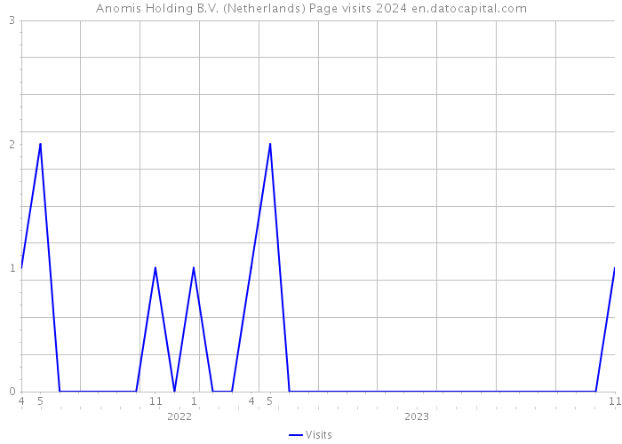 Anomis Holding B.V. (Netherlands) Page visits 2024 