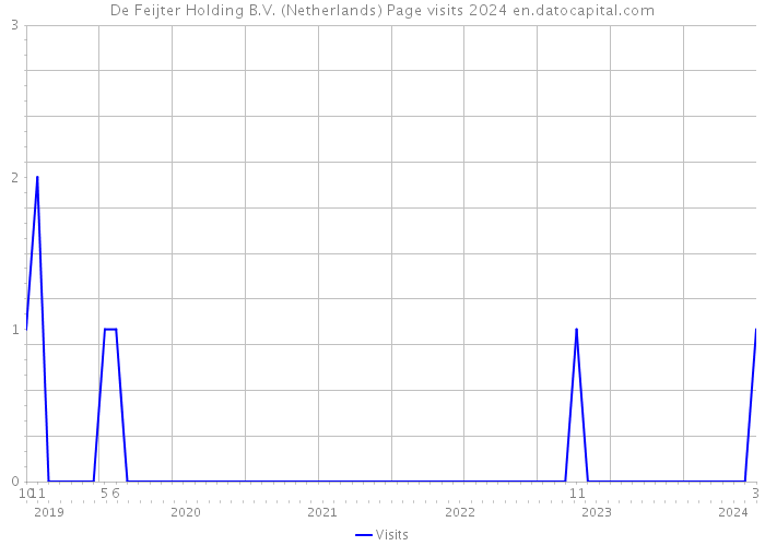 De Feijter Holding B.V. (Netherlands) Page visits 2024 