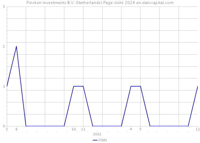Fincken Investments B.V. (Netherlands) Page visits 2024 