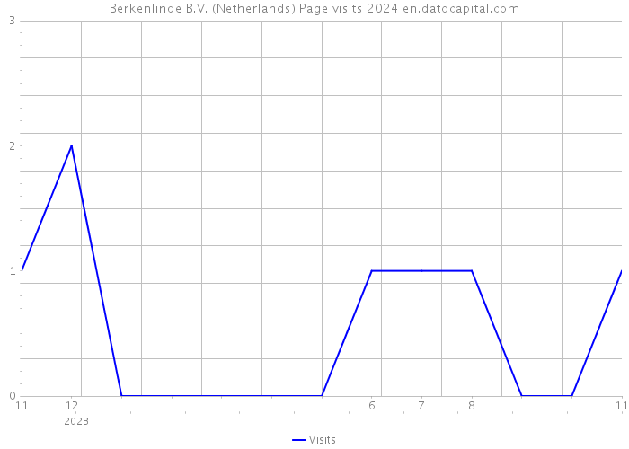 Berkenlinde B.V. (Netherlands) Page visits 2024 