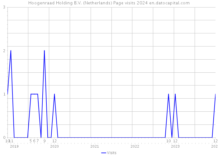 Hoogenraad Holding B.V. (Netherlands) Page visits 2024 
