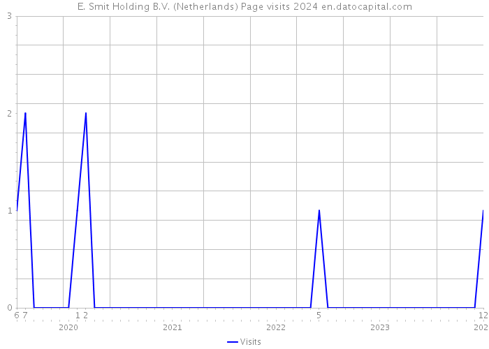 E. Smit Holding B.V. (Netherlands) Page visits 2024 