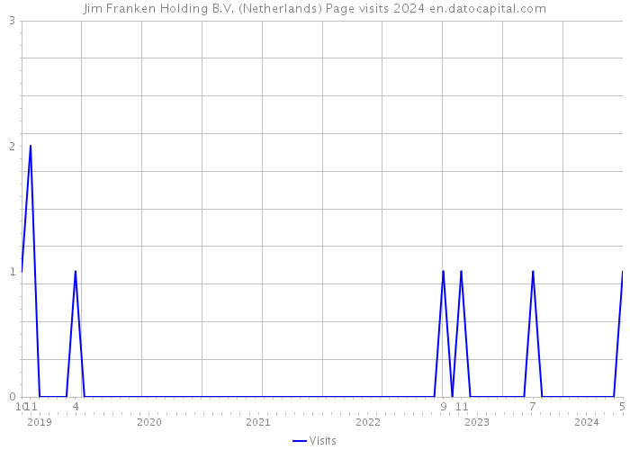Jim Franken Holding B.V. (Netherlands) Page visits 2024 