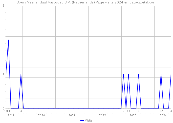 Boers Veenendaal Vastgoed B.V. (Netherlands) Page visits 2024 