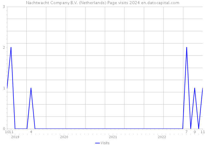 Nachtwacht Company B.V. (Netherlands) Page visits 2024 