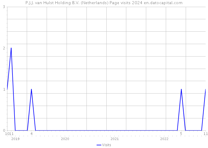 P.J.J. van Hulst Holding B.V. (Netherlands) Page visits 2024 