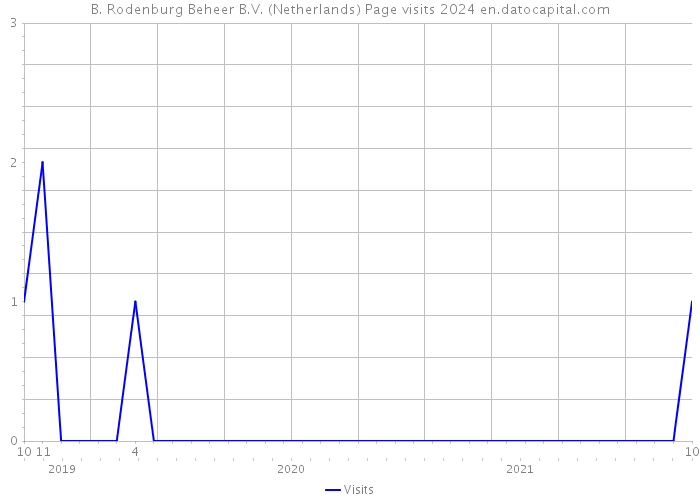 B. Rodenburg Beheer B.V. (Netherlands) Page visits 2024 