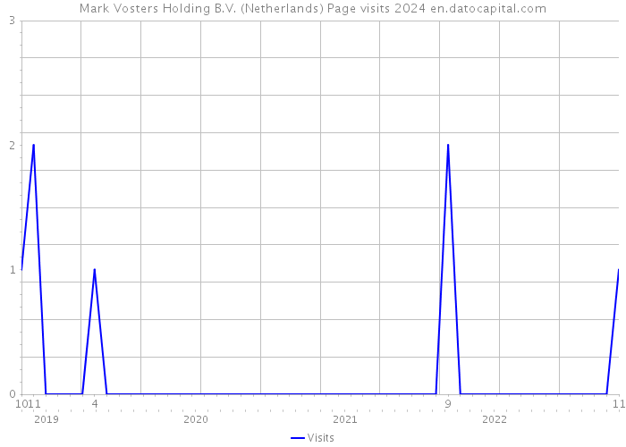 Mark Vosters Holding B.V. (Netherlands) Page visits 2024 