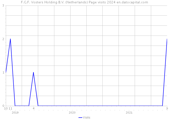 F.G.F. Vosters Holding B.V. (Netherlands) Page visits 2024 