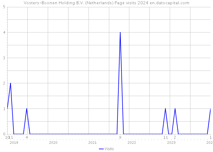 Vosters-Boonen Holding B.V. (Netherlands) Page visits 2024 