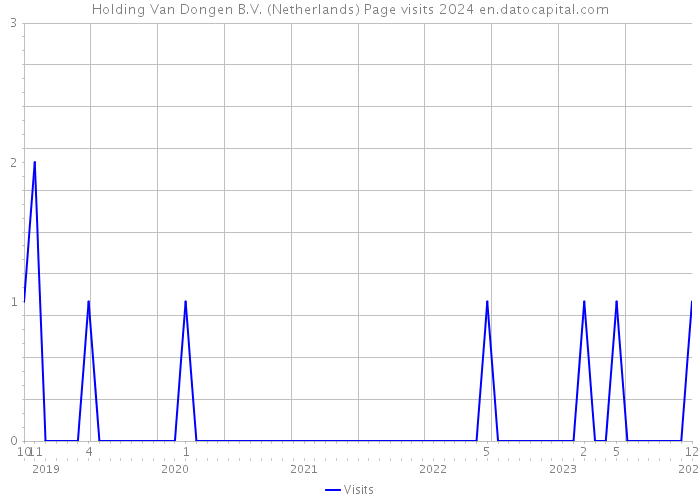 Holding Van Dongen B.V. (Netherlands) Page visits 2024 