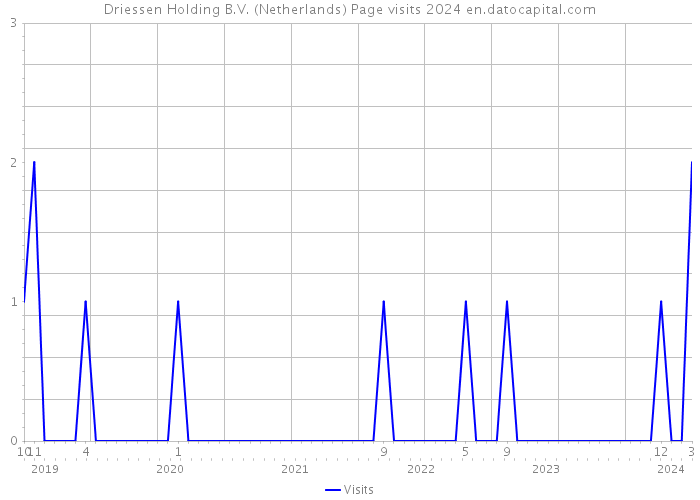 Driessen Holding B.V. (Netherlands) Page visits 2024 