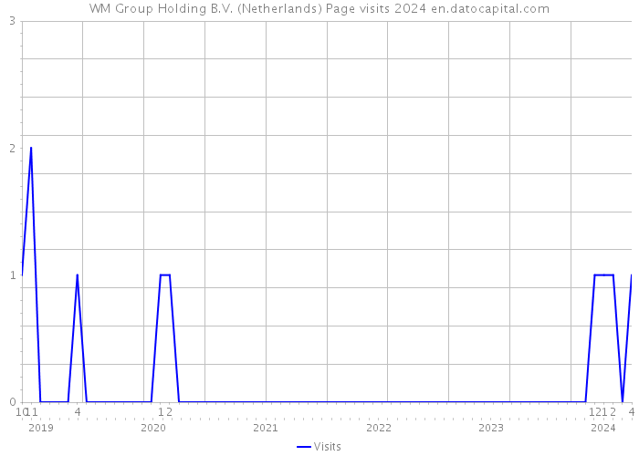 WM Group Holding B.V. (Netherlands) Page visits 2024 