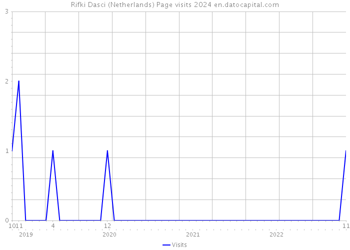 Rifki Dasci (Netherlands) Page visits 2024 