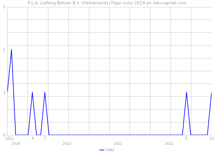 P.L.A. Liefting Beheer B.V. (Netherlands) Page visits 2024 