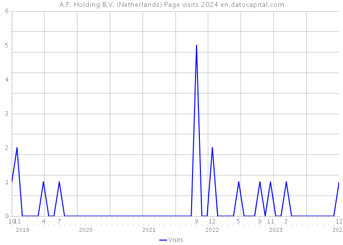 A.F. Holding B.V. (Netherlands) Page visits 2024 