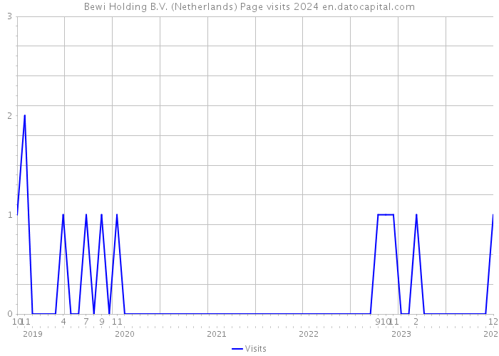 Bewi Holding B.V. (Netherlands) Page visits 2024 
