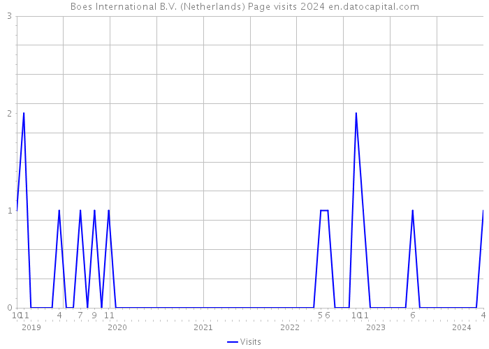 Boes International B.V. (Netherlands) Page visits 2024 