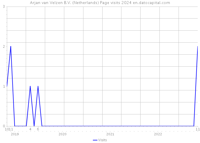 Arjan van Velzen B.V. (Netherlands) Page visits 2024 
