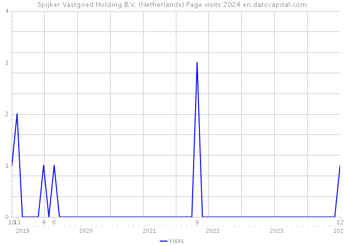 Spijker Vastgoed Holding B.V. (Netherlands) Page visits 2024 