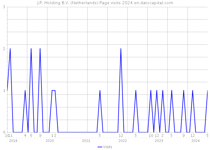 J.P. Holding B.V. (Netherlands) Page visits 2024 
