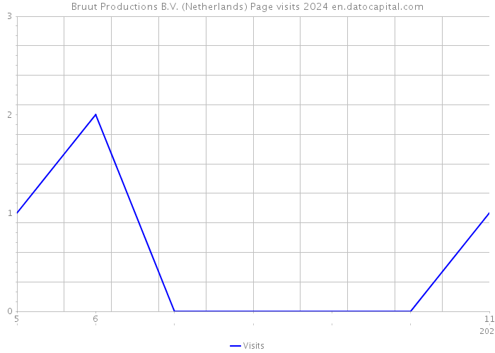 Bruut Productions B.V. (Netherlands) Page visits 2024 