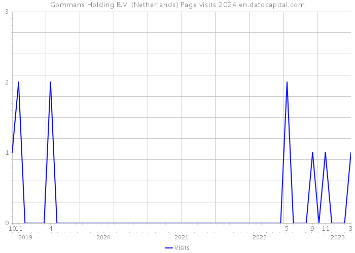 Gommans Holding B.V. (Netherlands) Page visits 2024 